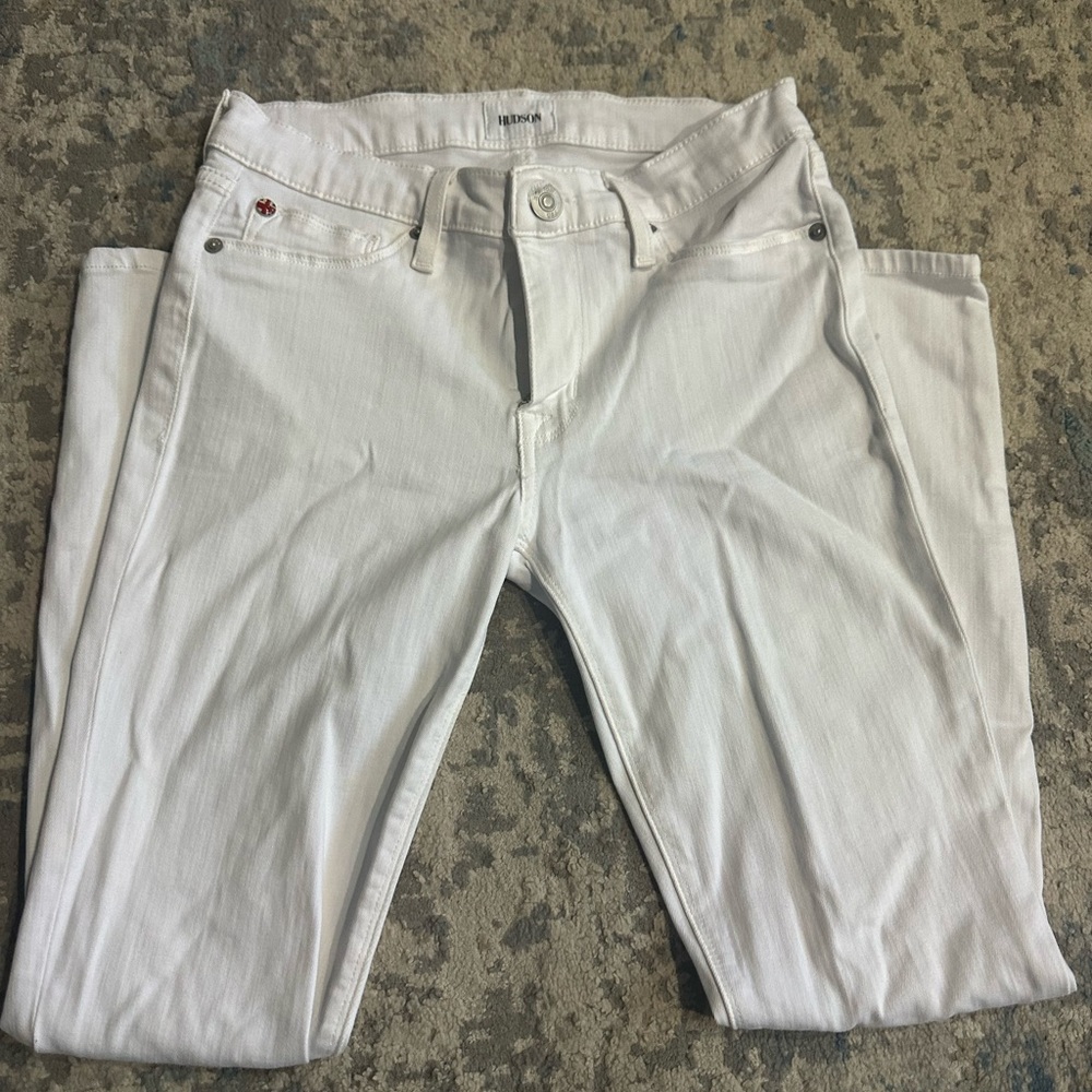 White Hudson Skinny Jeans - Picture 2 of 6
